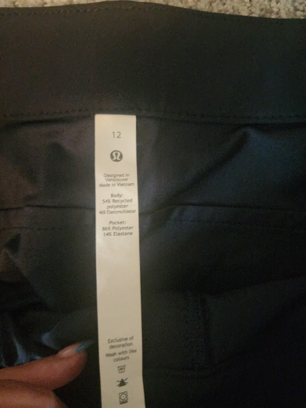 lululemon athletica Straight Leg Pants in Black - Picture 2 of 2